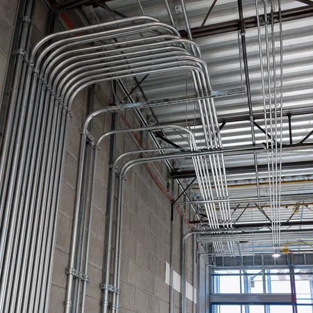 emt-conduit-installation-electrical-rough-in EMT conduit installation for commercial electrical rough-in